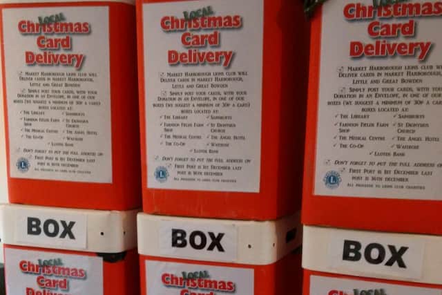 Harborough Twenty 12 Lions Club is launching its Christmas postal service in the town and the Bowdens.