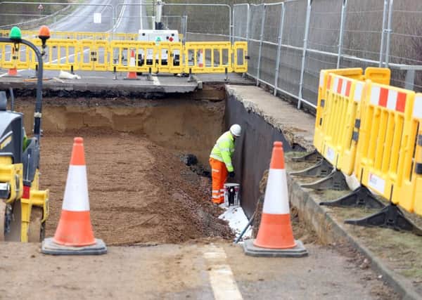 Northamptonshire Highways are digging out the old material and then replacing it to form a solid base for the road surface