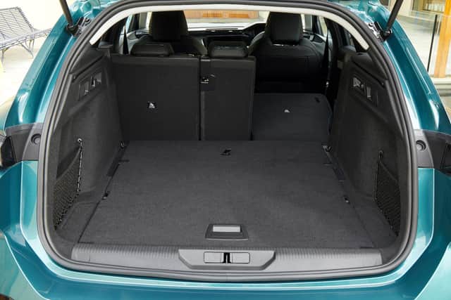 Non-hybrid 308 estates offer more than 600 litres of boot space