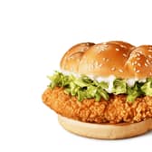 The new McCrispy burger launching in McDonald’s restaurants this month. Pic: McDonald’s