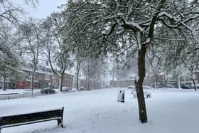 Snow has fallen across England 
