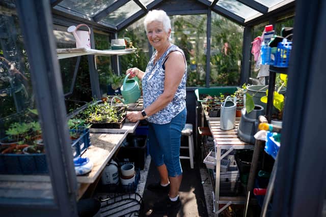 Karen has saved herself £5,000 and even shed a stone in weight by creating her oasis.