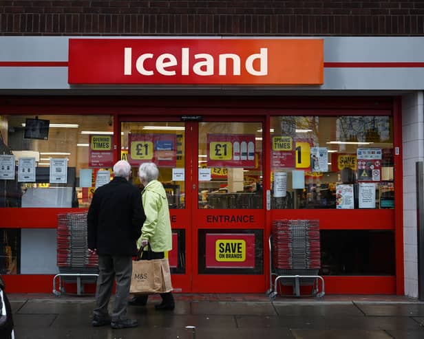An Iceland store is pictured. The supermarket has slashed the price of1,000 of its weekly staples to help families through the cost of living crisis.