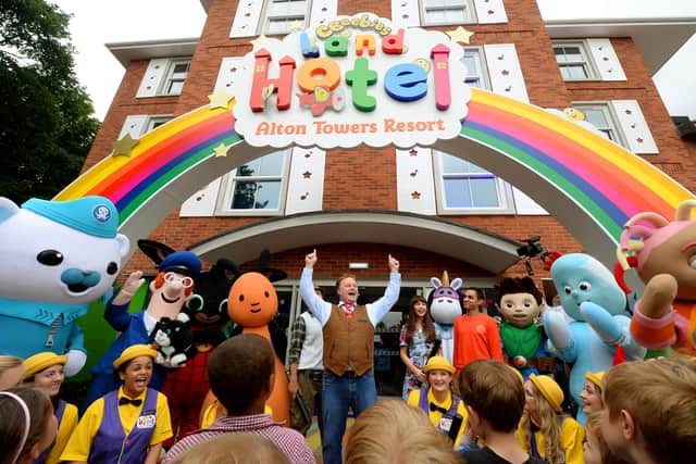 Lots of people choose to stay overnight at Alton Towers