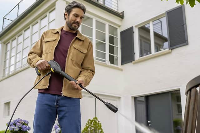Amazon shoppers say the Kärcher K3 pressure washer is ideal for cleaning patios, paving and outdoor spaces around the home