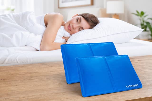 The TANNESS cooling pillow mats are designed to help reduce overheating and night sweats during warmer evenings