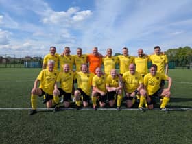 Harborough 45s: 
Back row L-R: Martin Cripwell, Scott Munton, Neil Denny, Dan Church, Kris Francis, Jonathan Stokes, Ian White, Leo Paul
Front row L-R: Pat Howland, Nik Glazebrook, Chris Brylka, Gary Owen, Mark Chilton, Lee Pears, Adam Law