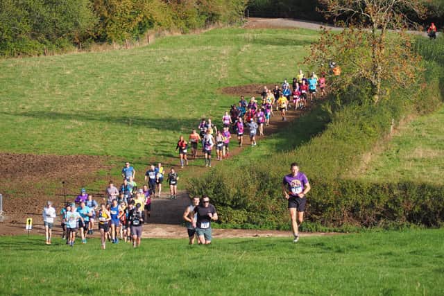 The start of the 2025 Clipston Trail Half Marathon