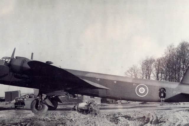 Stirling IV, EF270 possibly at Leicester East with the 190 Squadron in 1944.