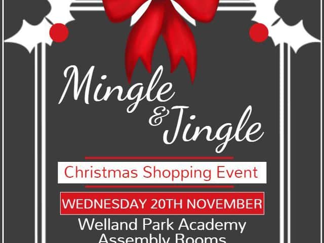 The Mingle and Jingle event is on tomorrow night (Wed) at the Welland Park Academy in Market Harborough.