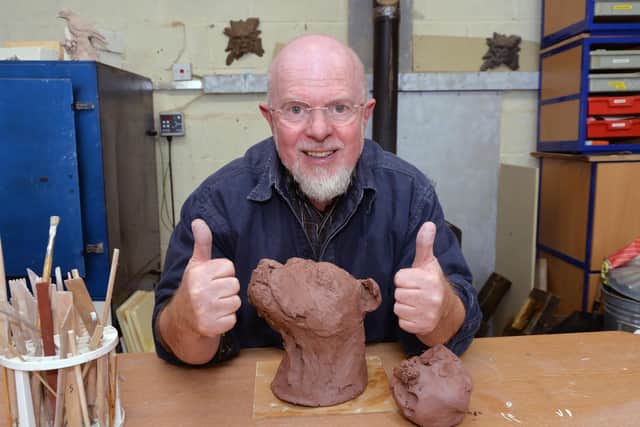 Retired art teacher Bob Stafford, 70, from Wilbarston, had a thumb implant.
PICTURE: ANDREW CARPENTER