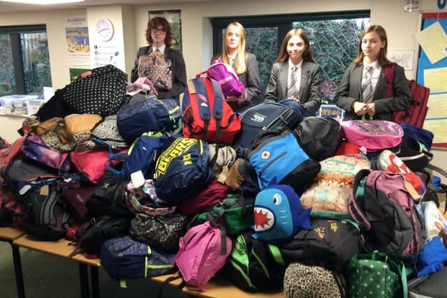Students at a Market Harborough school are sending out over 200 special backpacks to boost struggling children in Africa.