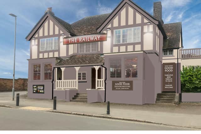 How the Railway Arms will look after the revamp.