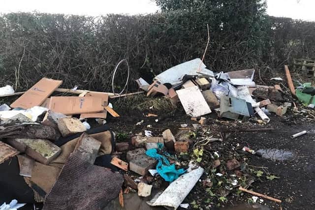 Fury has erupted after flytippers dumped a massive lorryload of rubbish outside Leicestershire Wildlife Hospital and Kibworth Town Football Club.