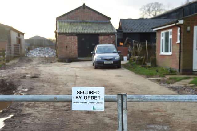 Sign at front of farm.
PICTURE: ANDREW CARPENTER