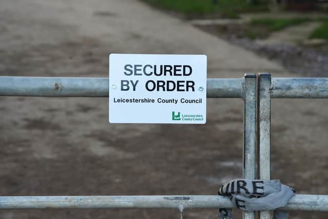 Sign at front of farm.
PICTURE: ANDREW CARPENTER