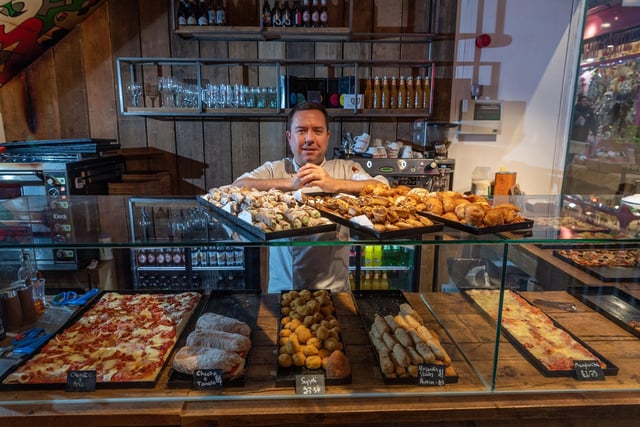 Simpatico, in Queens Arcade, is famous for its pizza al taglio or ‘pizza by the slice’. One reviewer said: "The pizza slices tasted amazing, bread really crispy and light."