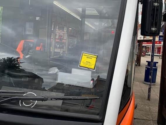 A bus driver was stunned to get a parking ticket at a bus stop in Market Harborough.
Photo courtesy of HFM.
