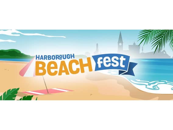 The Harborough Beach Fest is a seven-day event featuring a huge beach with deckchairs, pop-up caf and bar, fairground rides, live dinosaur show, live music, summer market and fireworks.