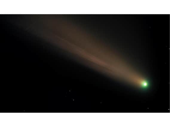 Adam Garon and George Martin took this amazing photo of a passing comet just outside Market Harborough.