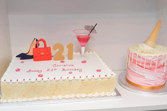 Birthday cake ideas at Gardeners Cakery.
PICTURE: ANDREW CARPENTER