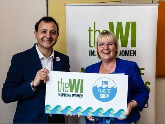 Alberto Costa MP with Ann Jones from the WI.