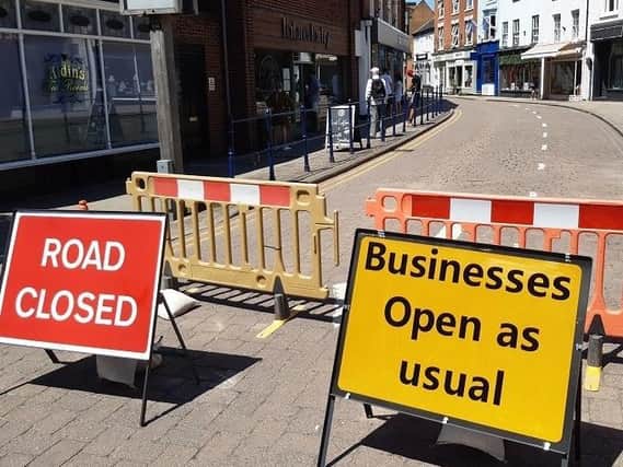 Church Street was closed in an attempt to help shoppers.