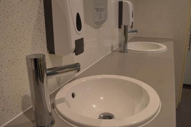 The new toilet facilities at Fleckney Village Hall.