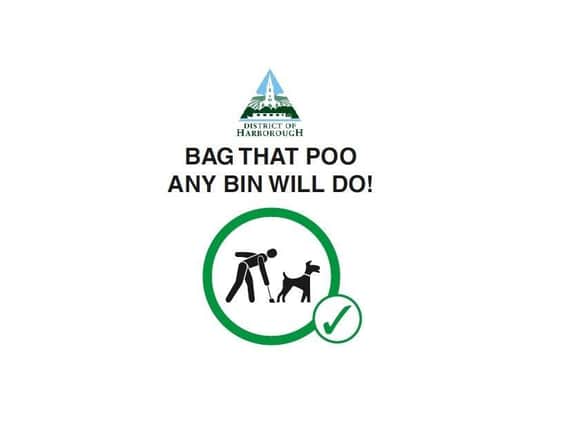 Dog walkers are being urged to clean up after their pets across Harborough – or face being fined up to £1,000.