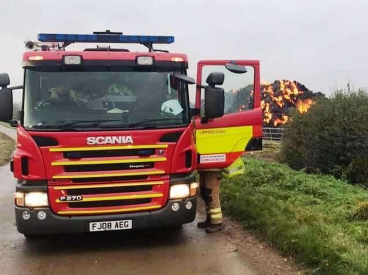 Farmer near Market Harborough urges people to help police catch 'sick' arsonists after fire does £40k of damage 
