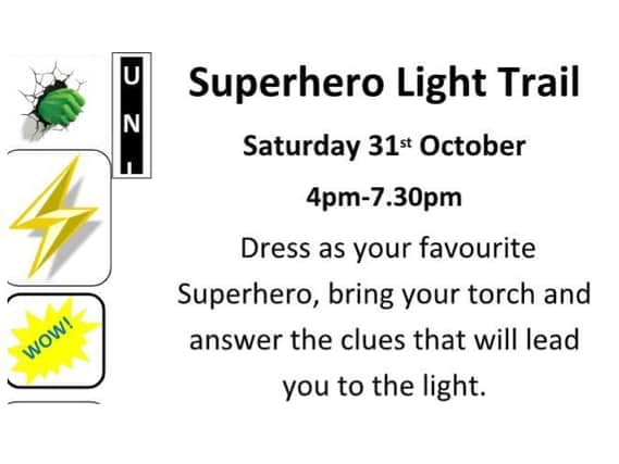 Youngsters are being urged by the church to dress as their favourite superhero as they try to find the light in Market Harborough on Saturday (October 31).
