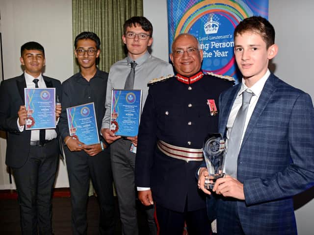 The category winners from The Lord-Lieutenant’s Award for Young People 2019