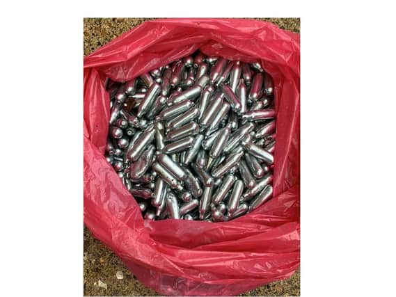 Over 600 hippy crack canisters from three different sites at the weekend – including on Leicester Road and Northampton Road.
