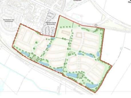 Housebuilder Davidsons has submitted a planning application to Harborough council to begin building on 88 acres of land at the top of Kettering Road at Clack Hill.