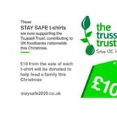 T-shirts have been designed to support the Trussell Trust.