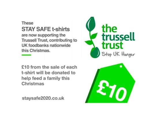 T-shirts have been designed to support the Trussell Trust.
