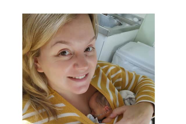 Frankie Harrison's baby boy was born at 31 weeks in Kettering General Hospital in October 2019 weighing just 3lbs 1oz.