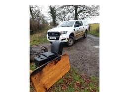 Fly-tippers who dumped a black seat thought to be from an entertainment venue in the Harborough countryside are being hunted.