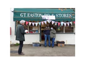 Over 80 people and families in Great Easton chipped in to raise the astonishing sum for Diane and Mark Howson who run Great Easton Village Stores.