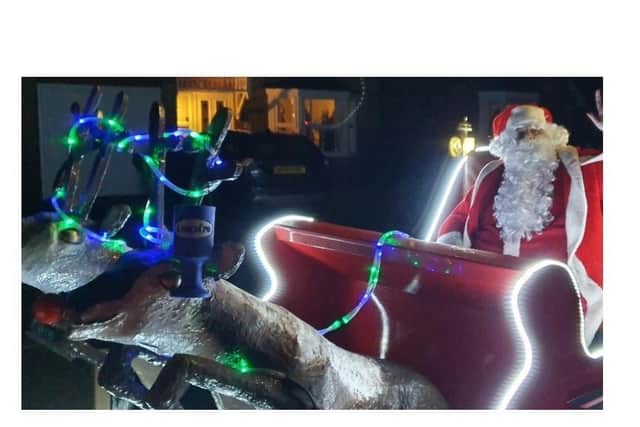 The annual Santa sleigh visits across the streets of Lutterworth and nearby villages will still be going ahead - but with some differences due to Covid.