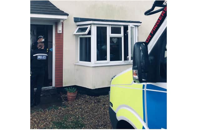 Officers from the Neighbourhood Proactive Team and Local Neighbourhood Team backed up by a specialist search dog targeted a house in Welland Park Road at 8am.