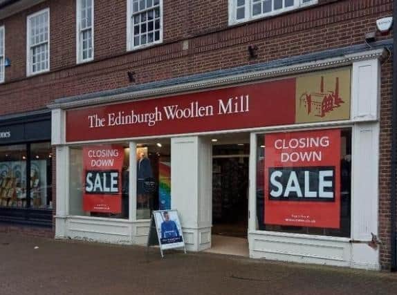 Four members of staff have lost their jobs after the Edinburgh Woollen Mill store on The Square has closed.