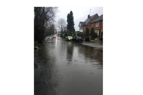 Flooding on Scotland Road, Market Harborough.