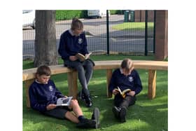 A new outdoor reading area has been created at Great Bowden Academy after the school was handed £2,000 by Redrow South Midlands.