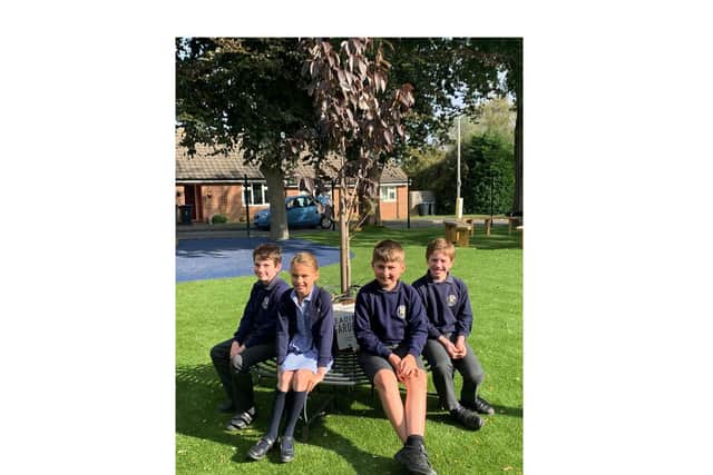 A new outdoor reading area has been created at Great Bowden Academy after the school was handed £2,000 by Redrow South Midlands.