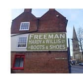The British Heart Foundation on the High Street has meticulously repainted the former Freeman Hardy & Willis sign on the Coventry Road side of its building which had faded over time.