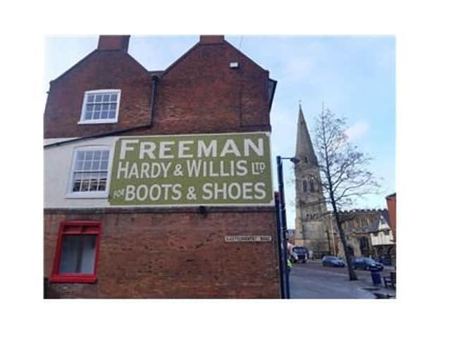 The British Heart Foundation on the High Street has meticulously repainted the former Freeman Hardy & Willis sign on the Coventry Road side of its building which had faded over time.