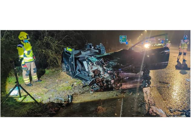 Injured driver cut free from wrecked car after head-on crash near ...