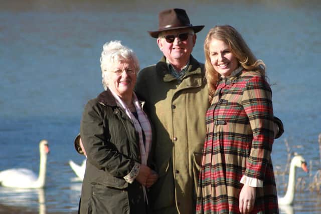 Owners Jasper and Mary Hart, their daughter Claire Hart and the site.