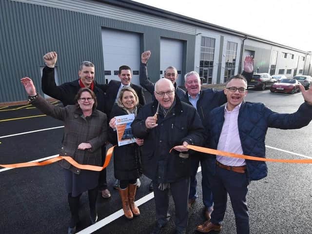 This photo was taken when the business park was opened in December 2019.